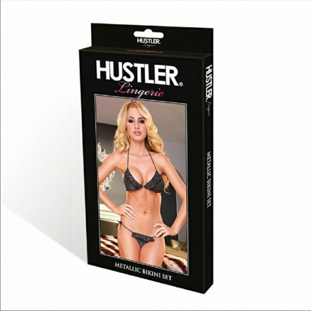 Hustler metallic bikini set